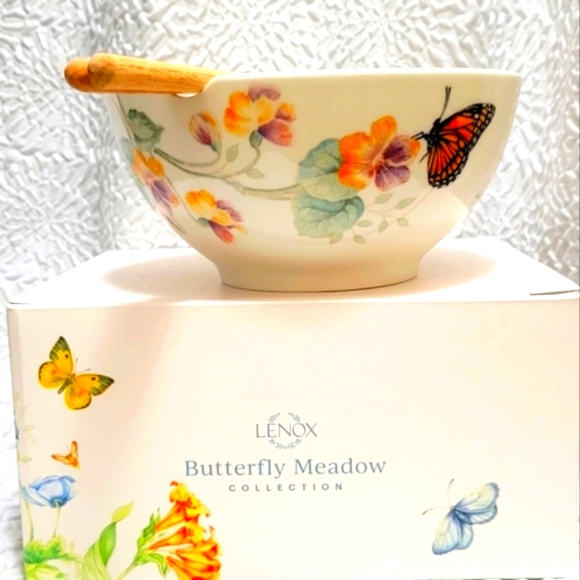 🪭Lenox Porcelain Ramen🍜 Bowl w/Chopsticks - Picture 6 of 14